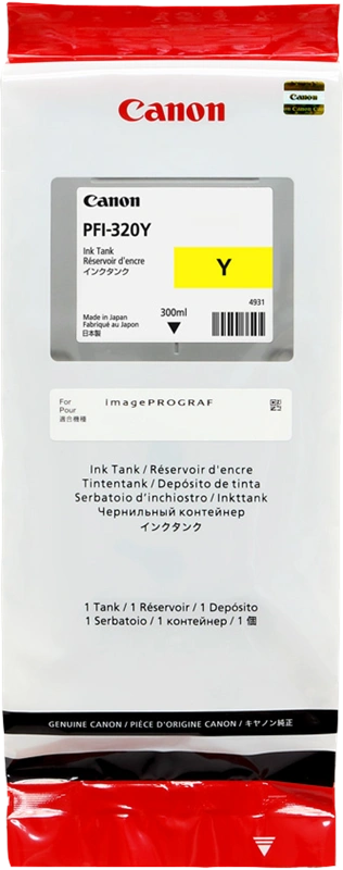 Canon PFI-320y Jaune Cartouche d'encre (2893C001)