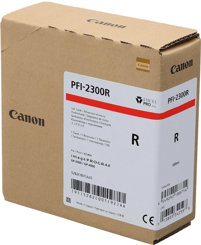 Canon PFI-2300r Rouge Cartouche d'encre (5282C001)