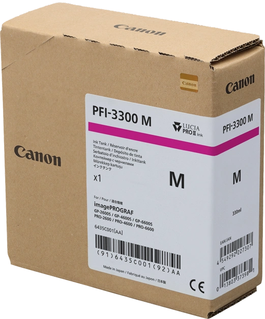 Canon PFI-3300m Magenta Cartouche d'encre (6435C001)
