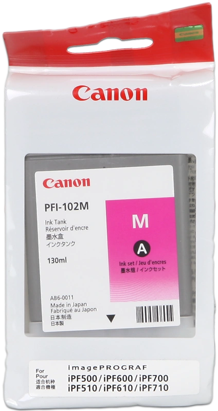Canon PFI-102m Magenta Cartouche d'encre (0897B001)