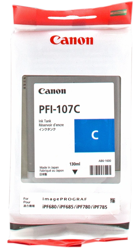 Canon PFI-107c Cyan Cartouche d'encre (6706B001)
