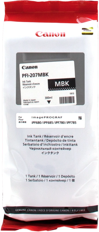 Canon PFI-207mbk Noir (Matt) Cartouche d'encre (8788B001)