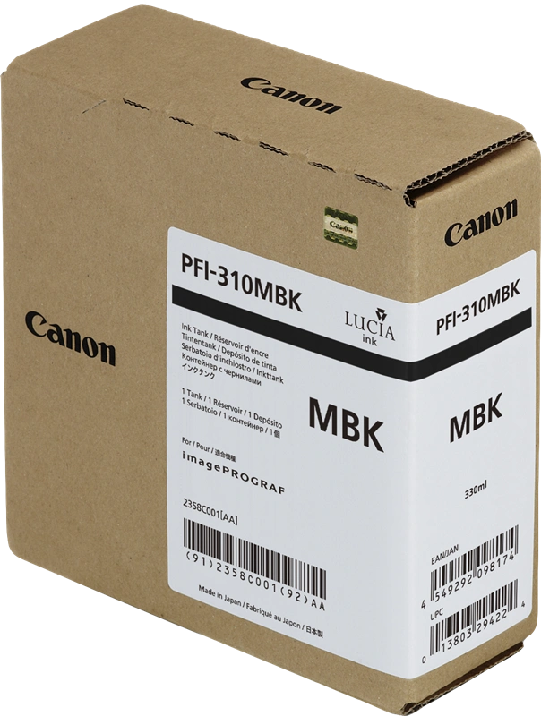 Canon PFI-310mbk Noir (Matt) Cartouche d'encre (2358C001)