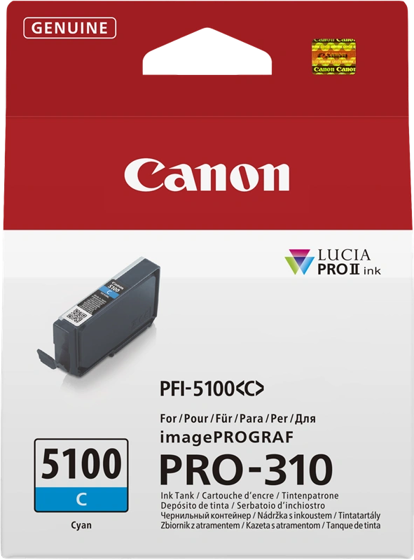 Canon PFI-5100c Cyan Cartouche d'encre (6953C001)