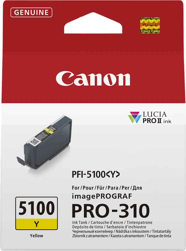 Canon PFI-5100y Jaune Cartouche d'encre (6955C001)