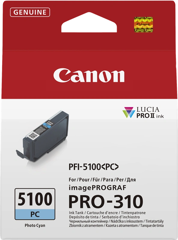 Canon PFI-5100pc Cyan (Photo) Cartouche d'encre (6956C001)