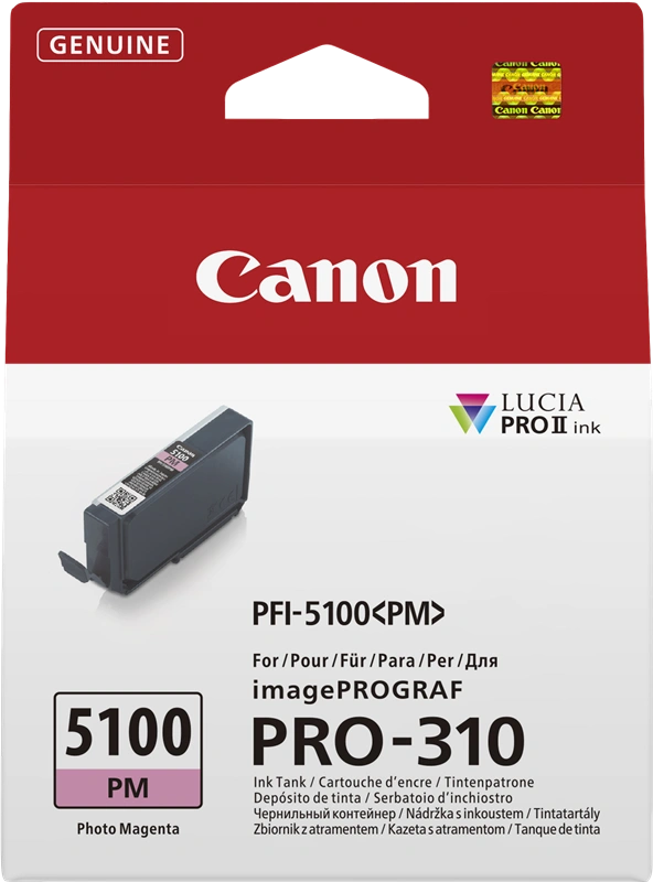 Canon PFI-5100pm Magenta (Photo) Cartouche d'encre (6957C001)