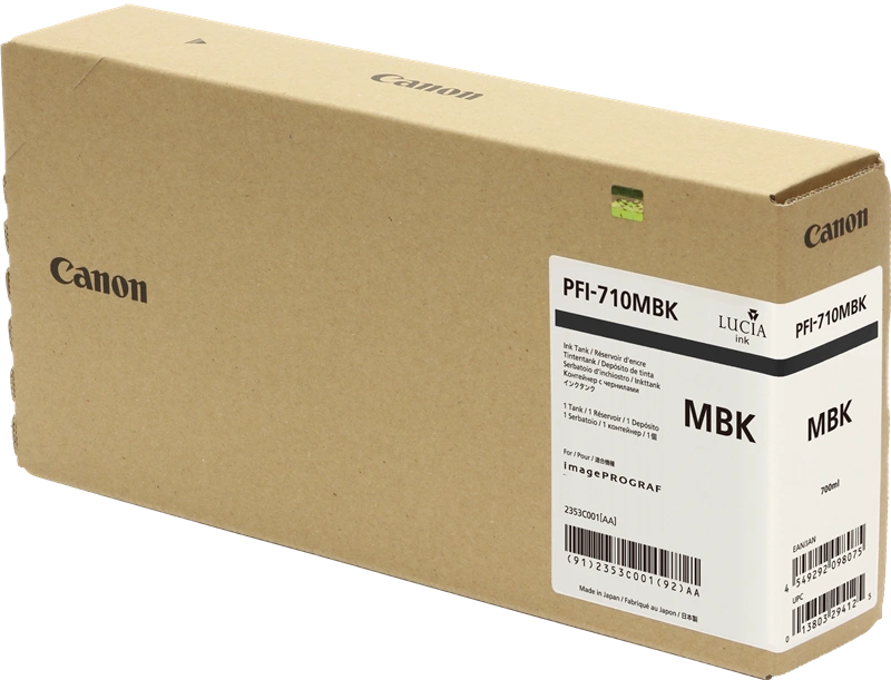 Canon PFI-710mbk Noir (Matt) Cartouche d'encre (2353C001)