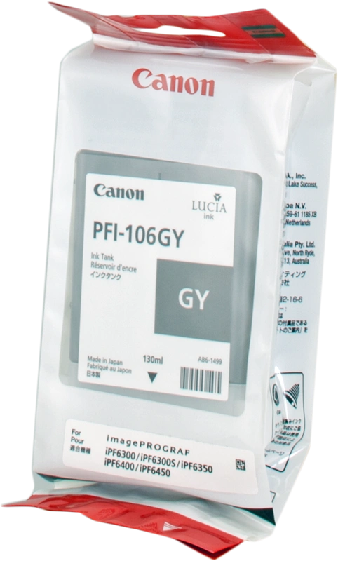 Canon PFI-106gy Gris Cartouche d'encre (6630B001)