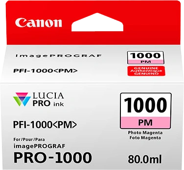 Canon PFI-1000pm Magenta (Photo) Cartouche d'encre (0551C001)