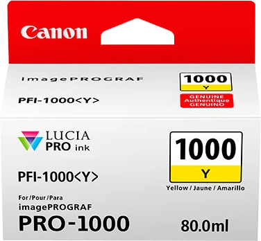 Canon PFI-1000y Jaune Cartouche d'encre (0549C001)