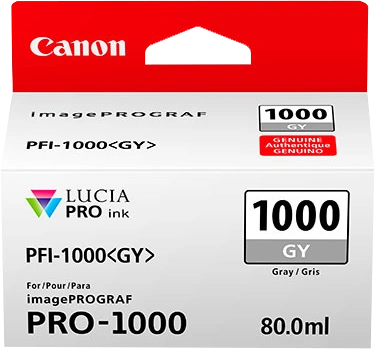 Canon PFI-1000gy Gris Cartouche d'encre (0552C001)