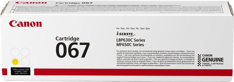 Canon 067 y Jaune Toner (5099C002)