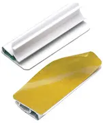 DURABLE VARIOCLIP adhésif, clip blanc avec bandes vertes