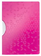 LEITZ Chemise à clip WOW ColorClip, A4, PP, rose métallisé