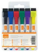 nobo Marqueur pour tableau blanc, pointe ogive, étui de 6