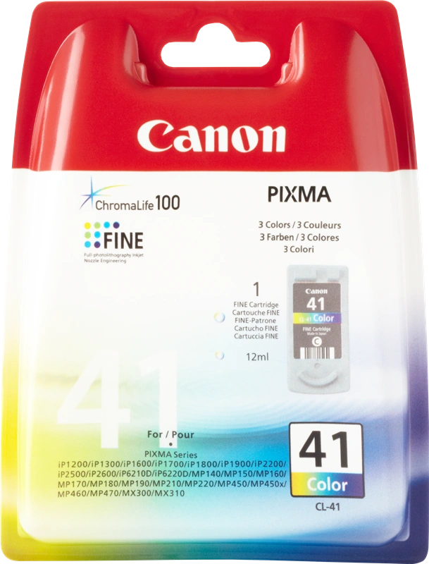 Canon CL-41 Plusieurs couleurs Cartouche d'encre (0617B001)