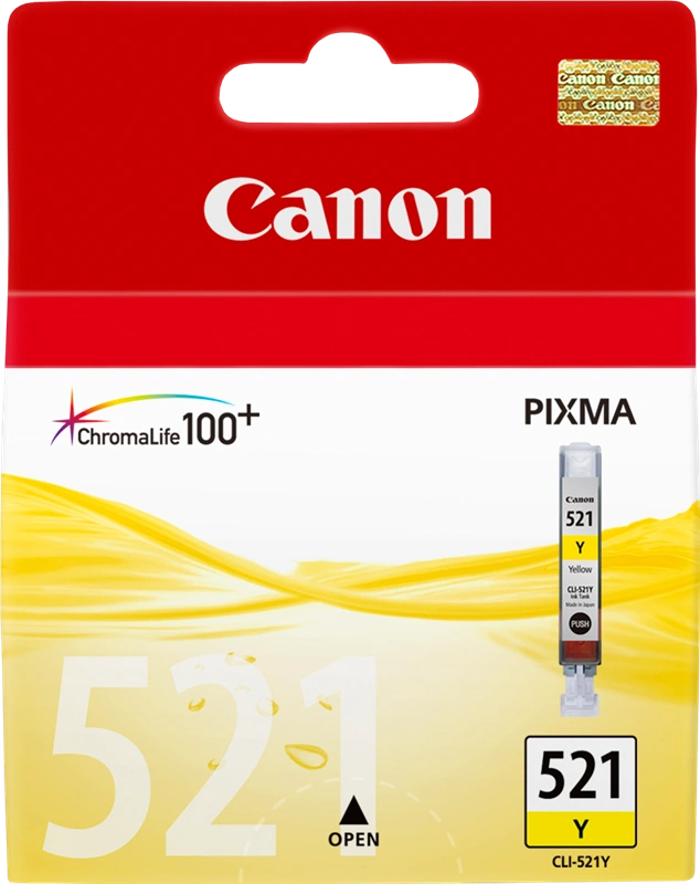 Canon CLI-521y Jaune Cartouche d'encre (2936B001)