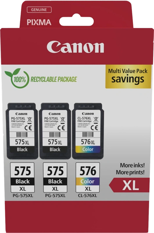 Canon PG-575XL+CL-576XL Multipack Noir(e) / Plusieurs couleurs (5437C004)