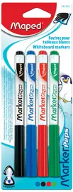 Maped Feutre pour tableau blanc Marker'Peps, blister de 4