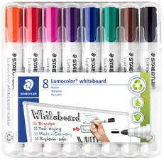 STAEDTLER Marqueur tableau blanc 351 Lumocolor, étui de 6