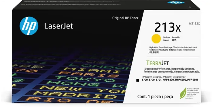 HP 213X Jaune Toner (W2132X)