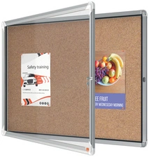 nobo Vitrine d'affichage en liège Premium Plus, 6 x A4