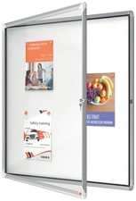 nobo Vitrine d'affichage Premium Plus, fond en métal, 9x A4