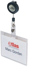 DURABLE Badge avec enrouleur, 90 x 60 mm