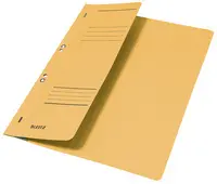 LEITZ Chemise à oeillets, carton manille, A4, jaune