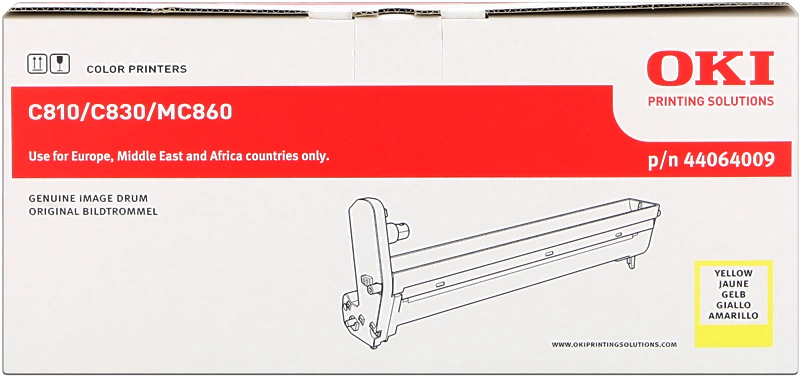 OKI 44064009 Tambour d'image Jaune (C810/830)