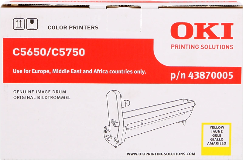 OKI 43870005 Tambour d'image Jaune (C5650/5750)