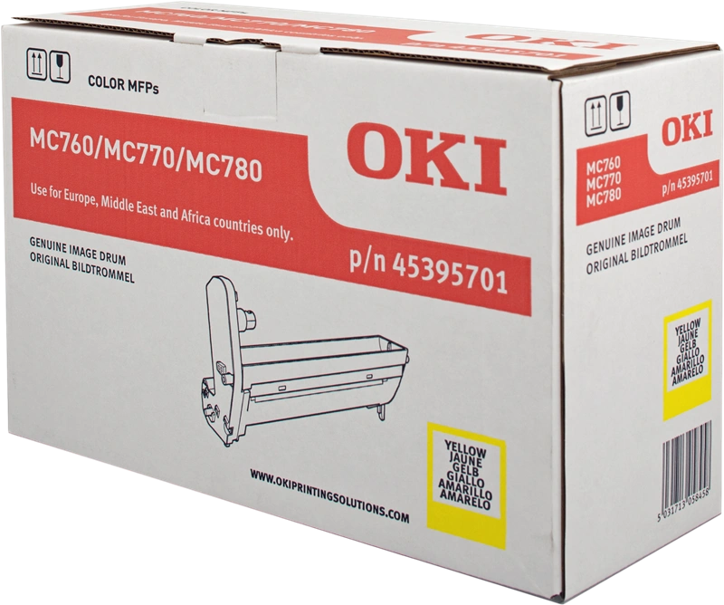 OKI 45395701 Tambour d'image Jaune (MC760/770/780)