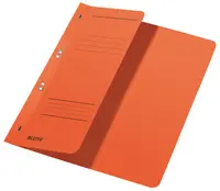 LEITZ Chemise à oeillets, carton manille, A4, orange