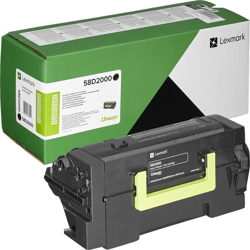 Lexmark 58D2000 Noir(e) Toner (MS/MX725/822/826)