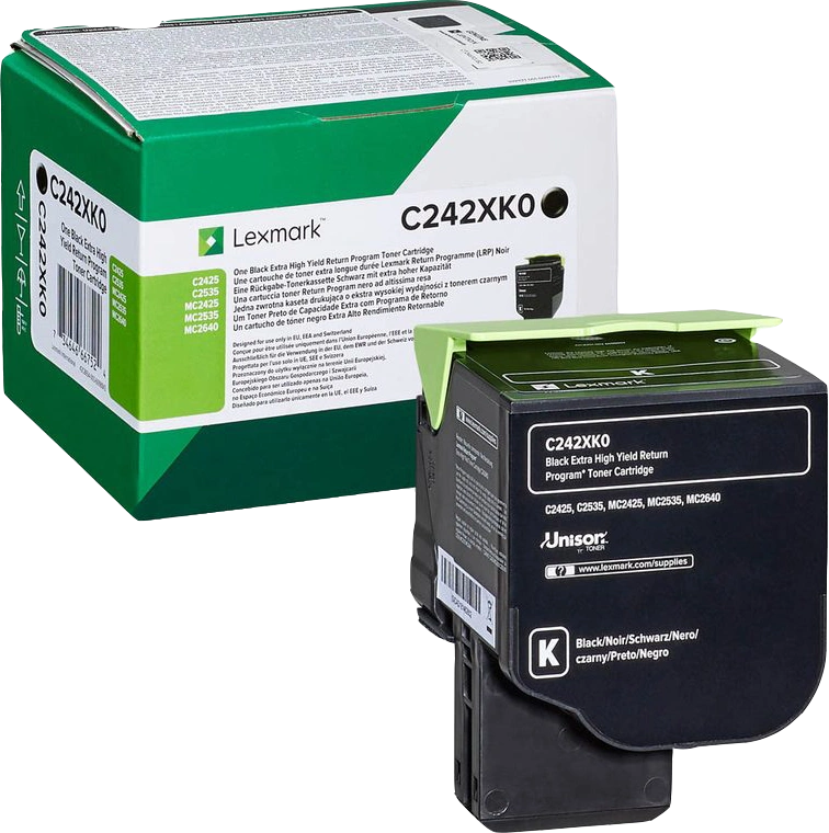 Lexmark C242XK0 Noir(e) Toner (C/MC2425/2535)