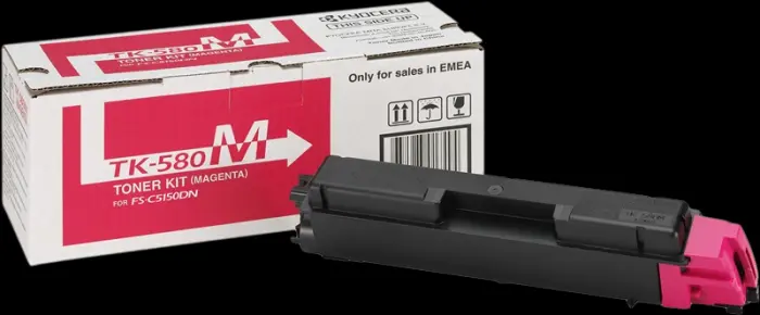 Kyocera TK-580m Magenta Toner (1T02KTBNL0)