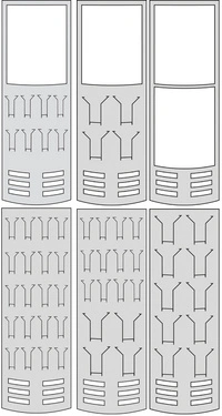 kerkmann Colonne d'informations tec-art Size, gris argent