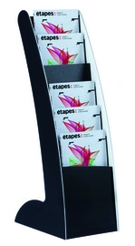 PAPERFLOW Porte-prospectus Courbo Slim, 6 casiers