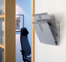 DURABLE Porte-brochures mural "FLEXIPLUS 2", A5, transparent