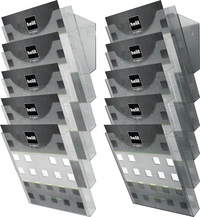 helit Porte-brochures mural "the grid wall", transparent