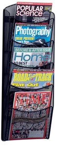 helit Porte-brochures mural "the news network", noir