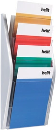helit Porte-brochures mural "the arc", A4 portrait, noir
