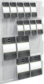 helit Porte-brochures mural "the clearly", 12x 1/3 A4 +