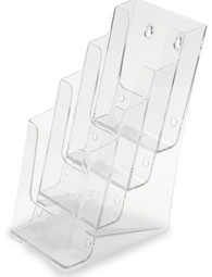 deflecto Porte-brochures, A5 portrait, 4 compartiments