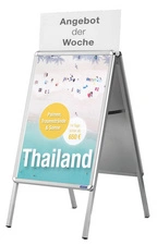magnetoplan Chevalet publicitaire SP, A2, argent/argent