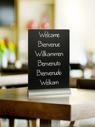 Securit Ardoise de table SILHOUETTE "A4