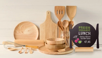 Securit Ardoise de table SILHOUETTE "Assiette