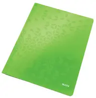 LEITZ Chemise à lamelle WOW, A4, en carton, vert