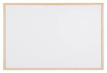 Bi-Office Tableau blanc, cadre en bois, (L)900 x (H)600 mm